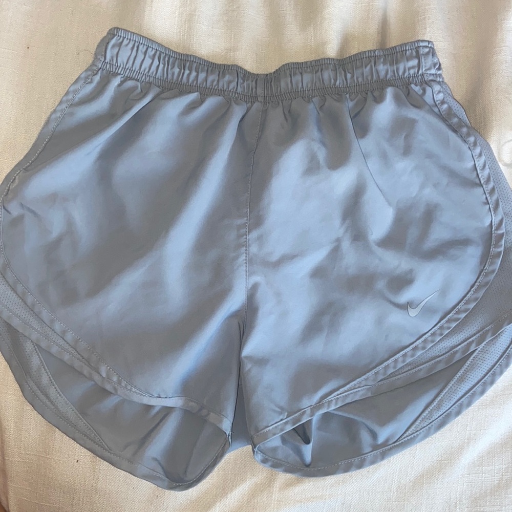 Nike light gray running shorts